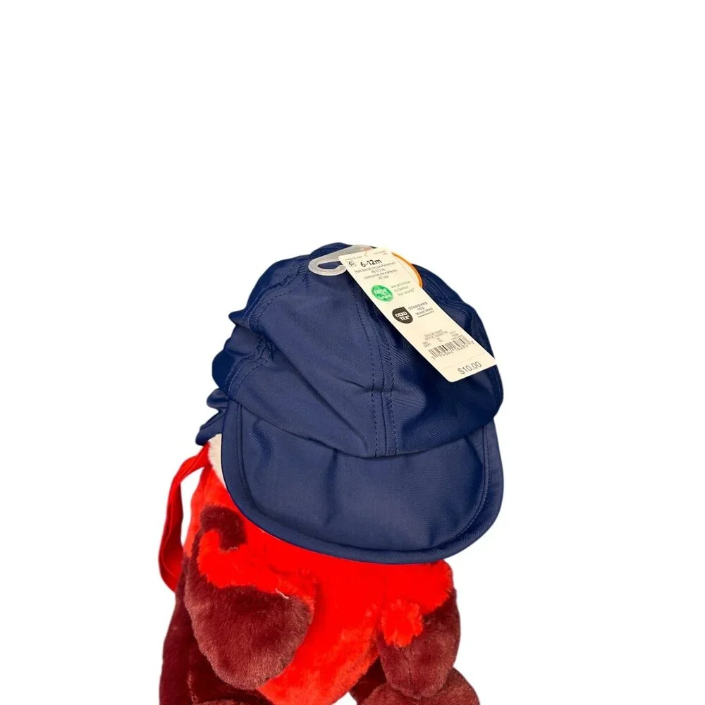 NWT Carter's Just One You Baby Solid Sun Hat - Navy Blue 6-12M